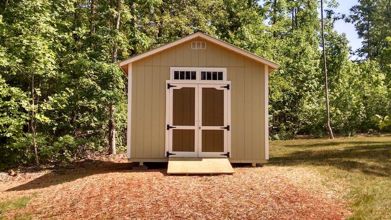 Outdoor Storage Building Backyard Transformation