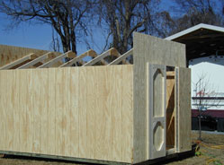 Wood sheds and wood storage buildings
