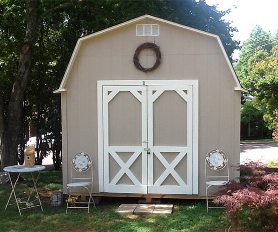 mini barns built on site