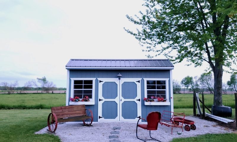 Backyard play sheds