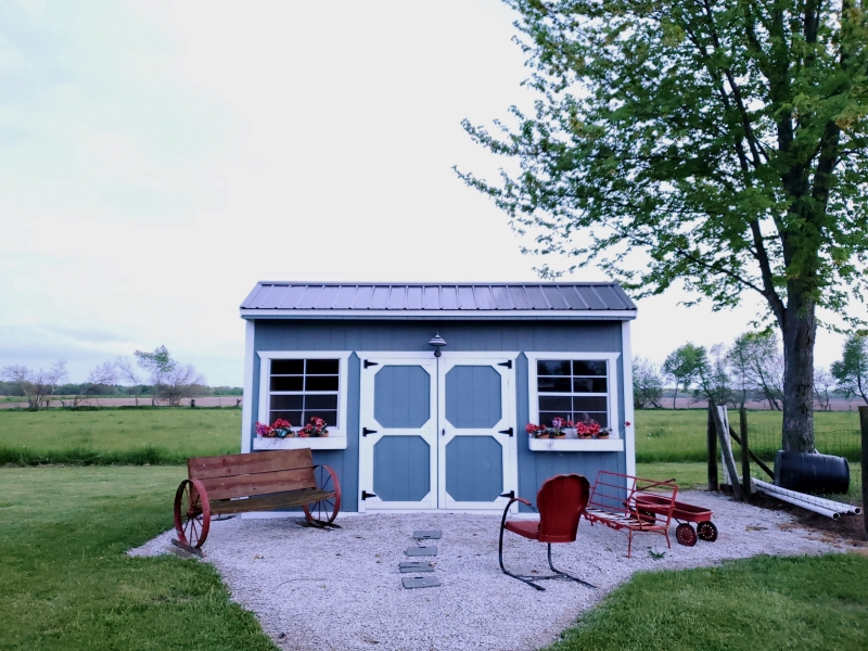 Backyard play sheds