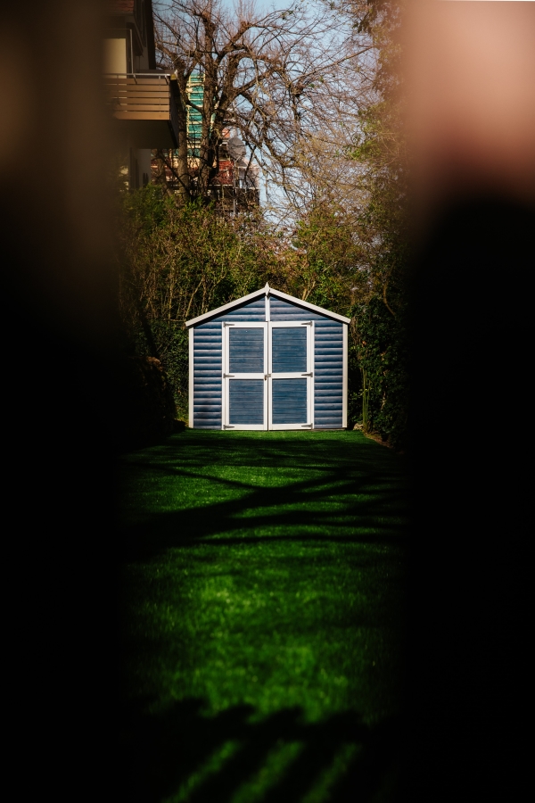 where to place a shed in your backyard