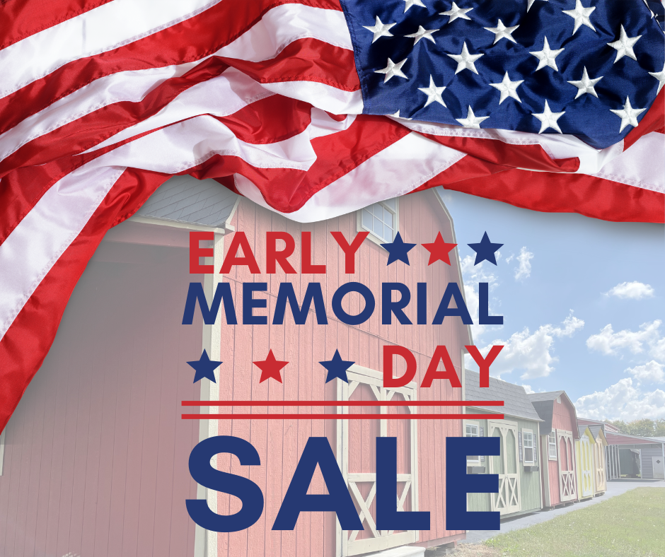 memorial day shed sale
