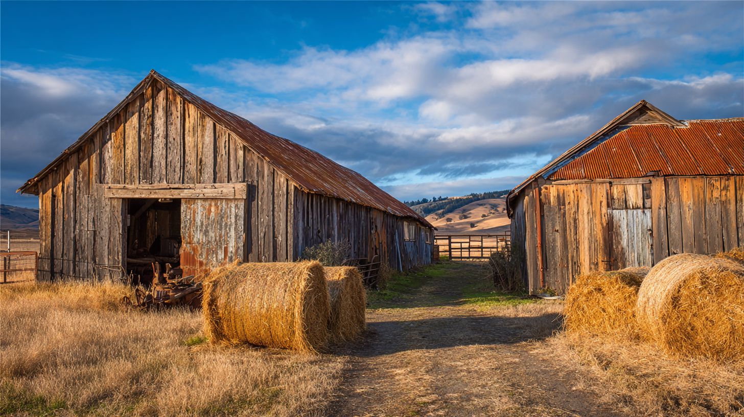 What are farm sheds and their primary uses?