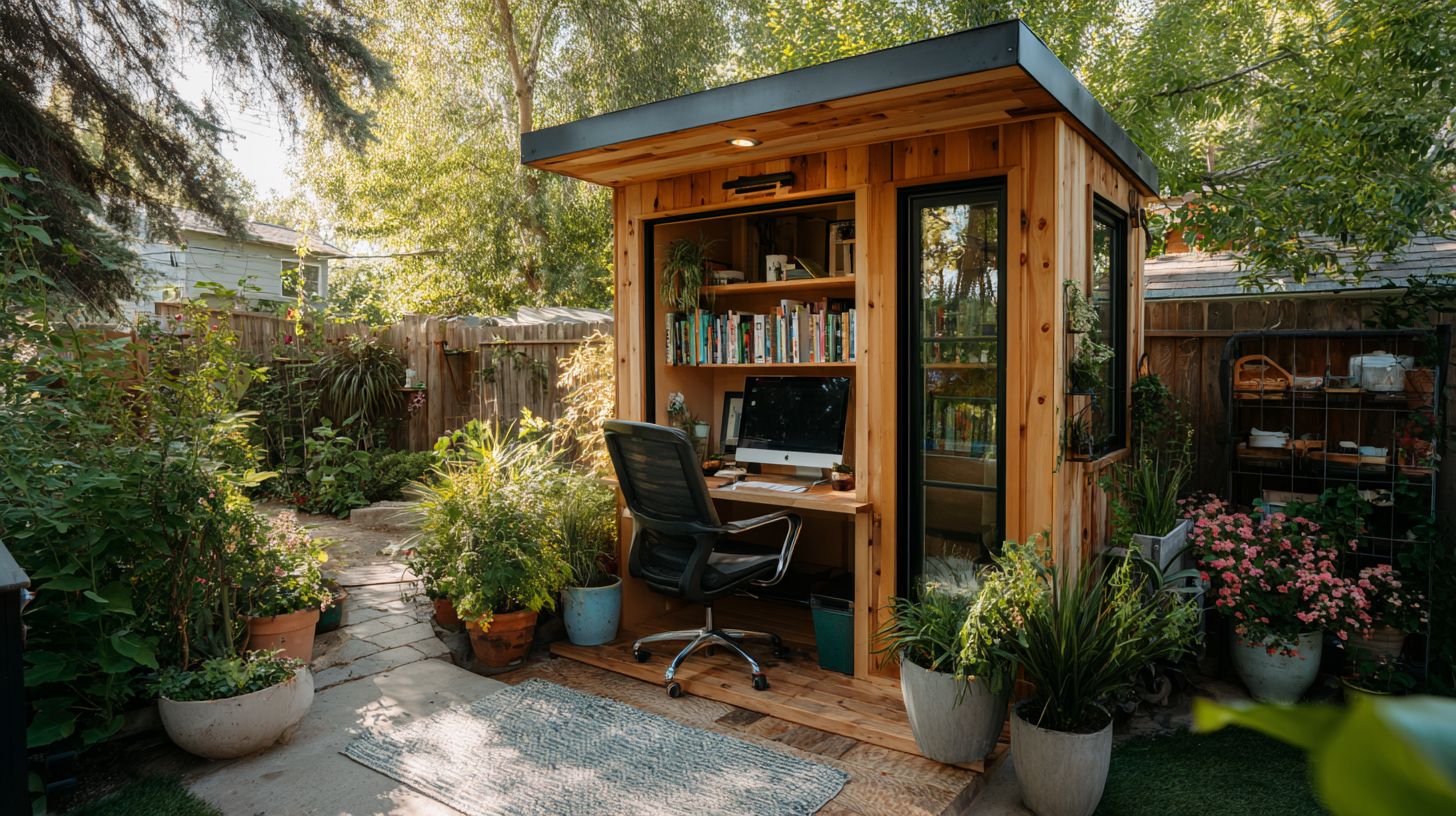 How long does it take to install a home office shed?