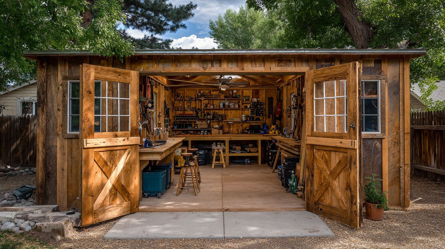 Wooden Workshop Sheds (Cedar, Pine, Pressure-Treated)